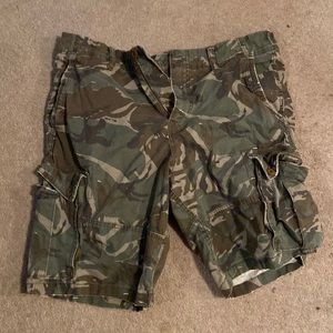 Camo cargo shorts